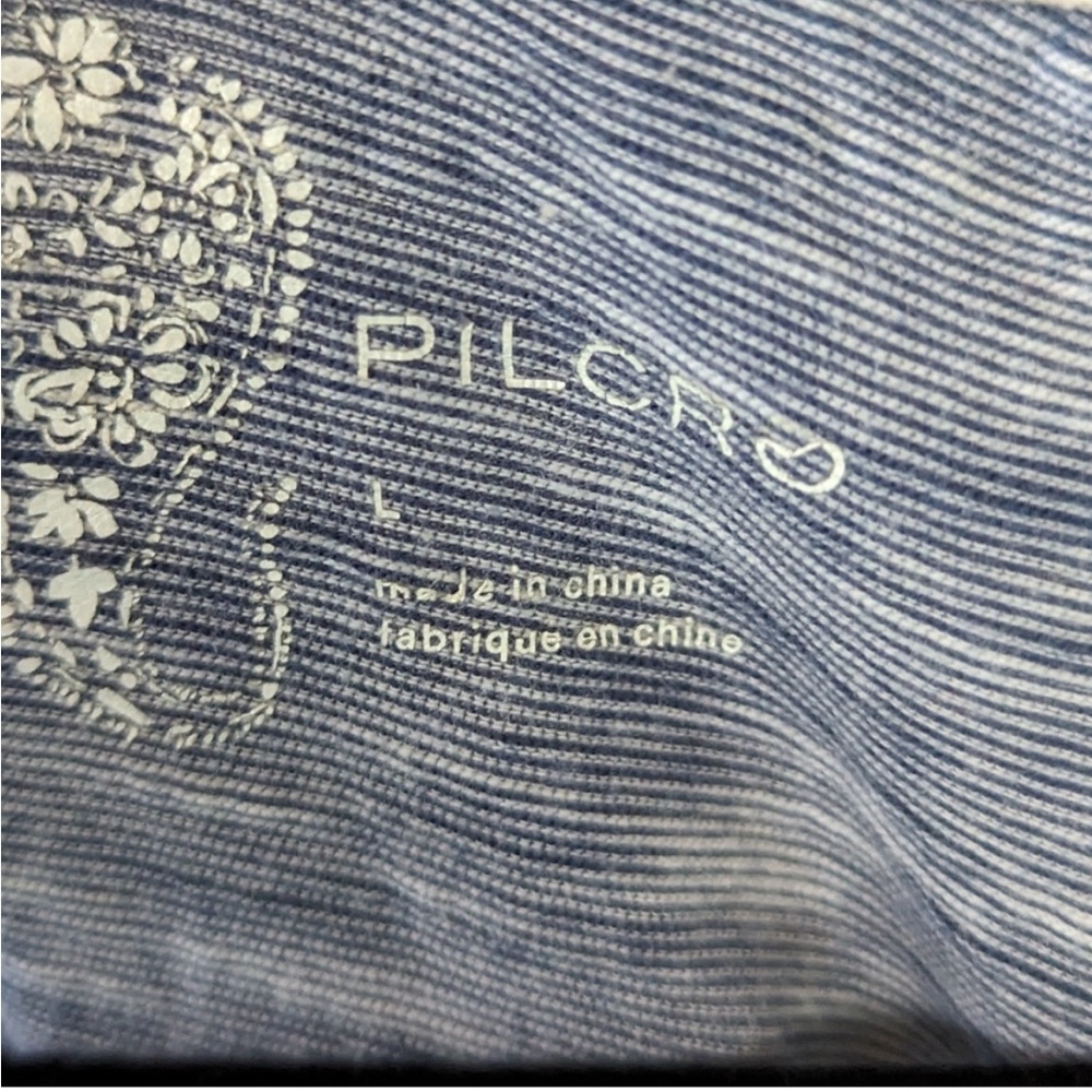 Pilcro Chrissy Striped Layered Babydoll Tank Top Size Large - Picture 4 of 8